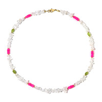 White Quartz Silver Necklace