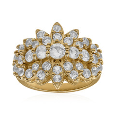 White Topaz Silver Ring