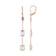 Rose de France Amethyst Silver Earrings (KM by Juwelo)