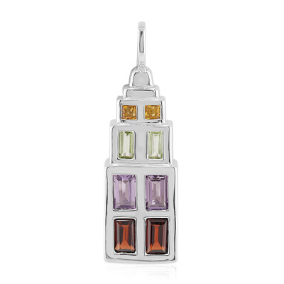 Mozambique Garnet Silver Pendant (Remy Rotenier)
