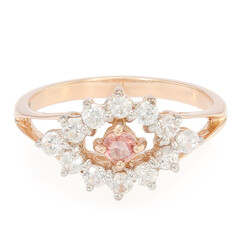 Padparadscha Sapphire Silver Ring