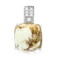 Magnesite Silver Pendant