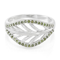 Fancy Diamond Silver Ring