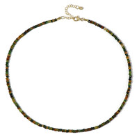 Green Tourmaline Silver Necklace