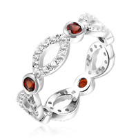 Mozambique Garnet Silver Ring