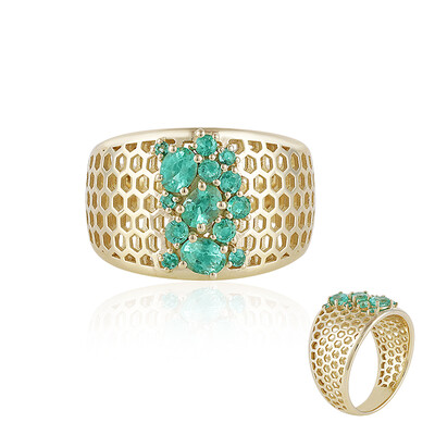 9K Colombian Emerald Gold Ring (Ornaments by de Melo)