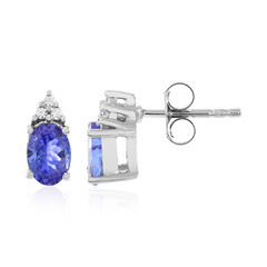 Tanzanite Silver Earrings