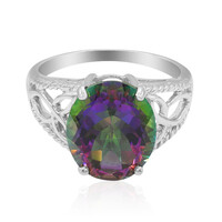 Mystic Topaz Silver Ring