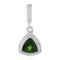 Russian Diopside Silver Pendant