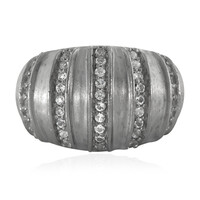 White Topaz Silver Ring