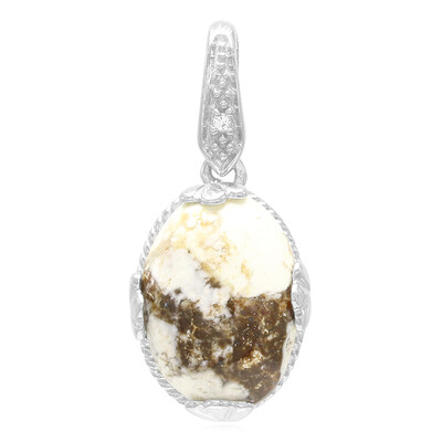Magnesite Silver Pendant