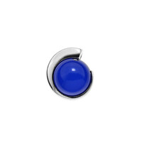 Colombian blue Amber Silver Pendant