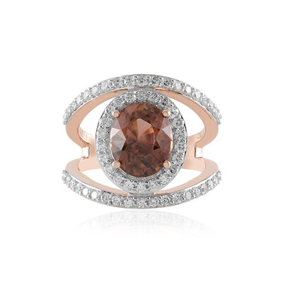 14K Raspberry Zircon Gold Ring (SUHANA)