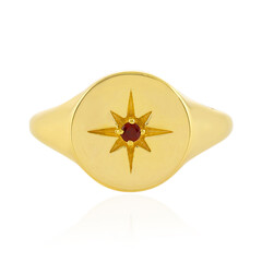 Champagne Zircon Silver Ring