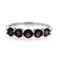 Mulburry Topaz Silver Ring