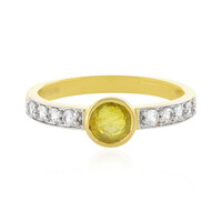 Madagascar Yellow Sapphire Silver Ring
