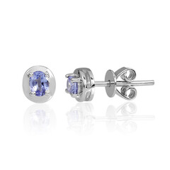 Tanzanite Silver Earrings