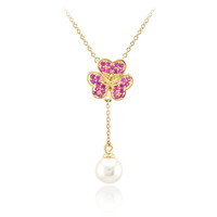 9K Akoya Pearl Gold Necklace (Michelle Albala)