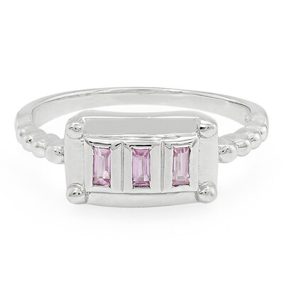 Ceylon Pink Sapphire Silver Ring
