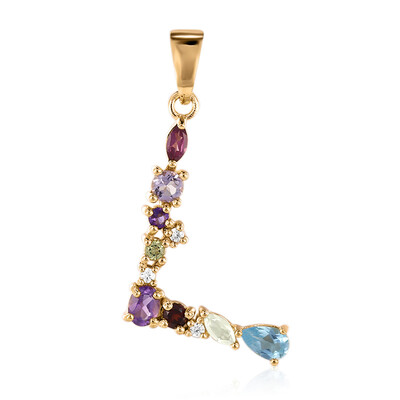 Swiss Blue Topaz Silver Pendant