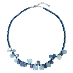 Aquamarine Silver Necklace