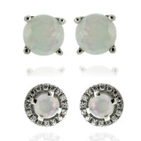 Welo Opal Silver Earrings