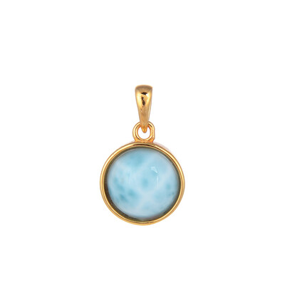 Larimar Silver Pendant