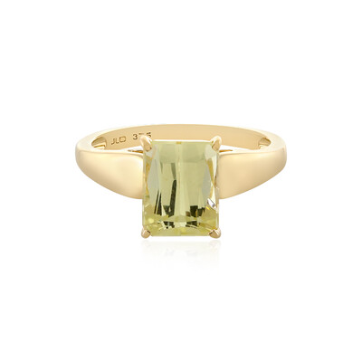 9K Canary Kunzite Gold Ring