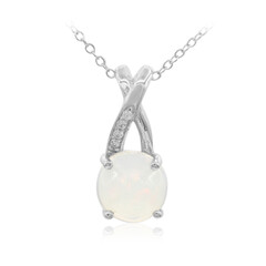 Welo Opal Silver Necklace
