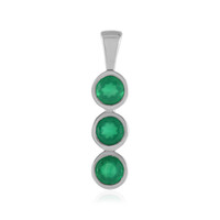 Green Onyx Silver Pendant