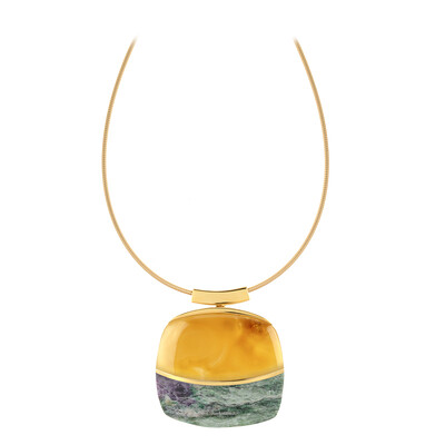 Multi Gem Silver Necklace (dagen)