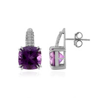 Moroccan Amethyst Silver Earrings