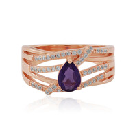 Zambian Amethyst Silver Ring