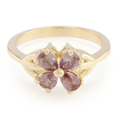 18K Unheated Padparadscha Sapphire Gold Ring (AMAYANI)