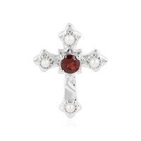 Mozambique Garnet Silver Pendant