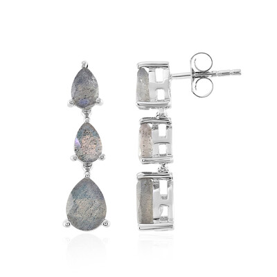 Labradorite Silver Earrings