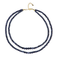 Blue Sapphire Silver Necklace