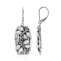 Mother of Pearl Silver Earrings (Art of Nature)