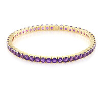Zambian Amethyst Silver Bracelet