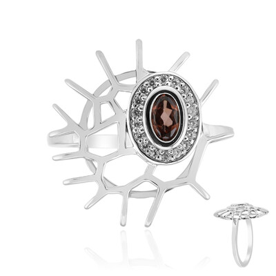 Champagne Zircon Silver Ring (MONOSONO COLLECTION)