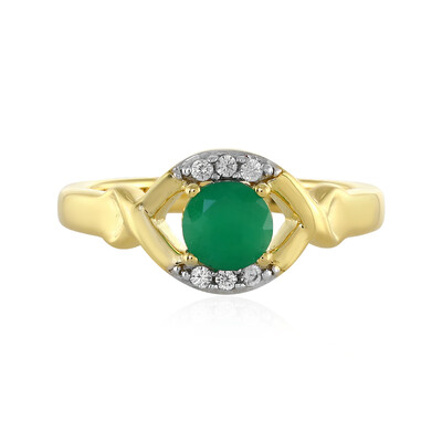 Brazilian Emerald Silver Ring