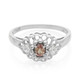 Padparadscha Sapphire Silver Ring