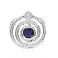 Blue Sapphire Silver Pendant
