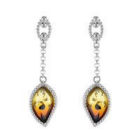 Baltic Amber Silver Earrings