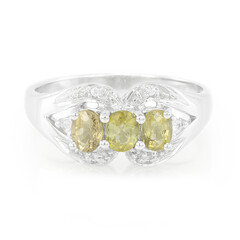Cuprian Tourmaline Silver Ring
