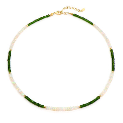 Russian Diopside Silver Necklace
