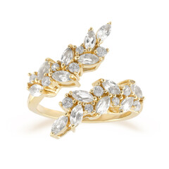 White Topaz Silver Ring