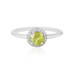 Sphene Silver Ring