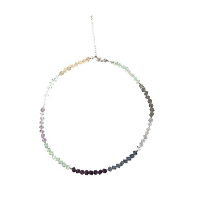 Fluorite Silver Necklace