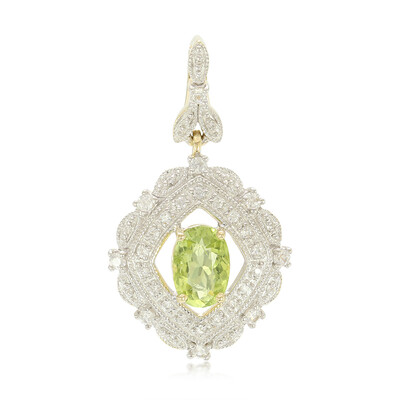 9K Paraiba Tourmaline Gold Pendant